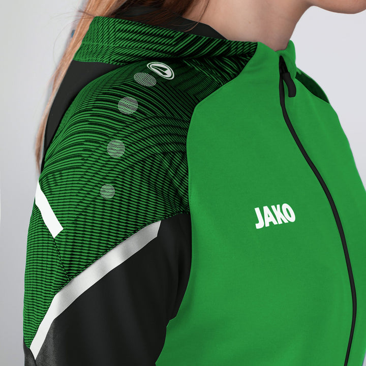Jako Kapuzenjacke Performance - soft green/schwarz