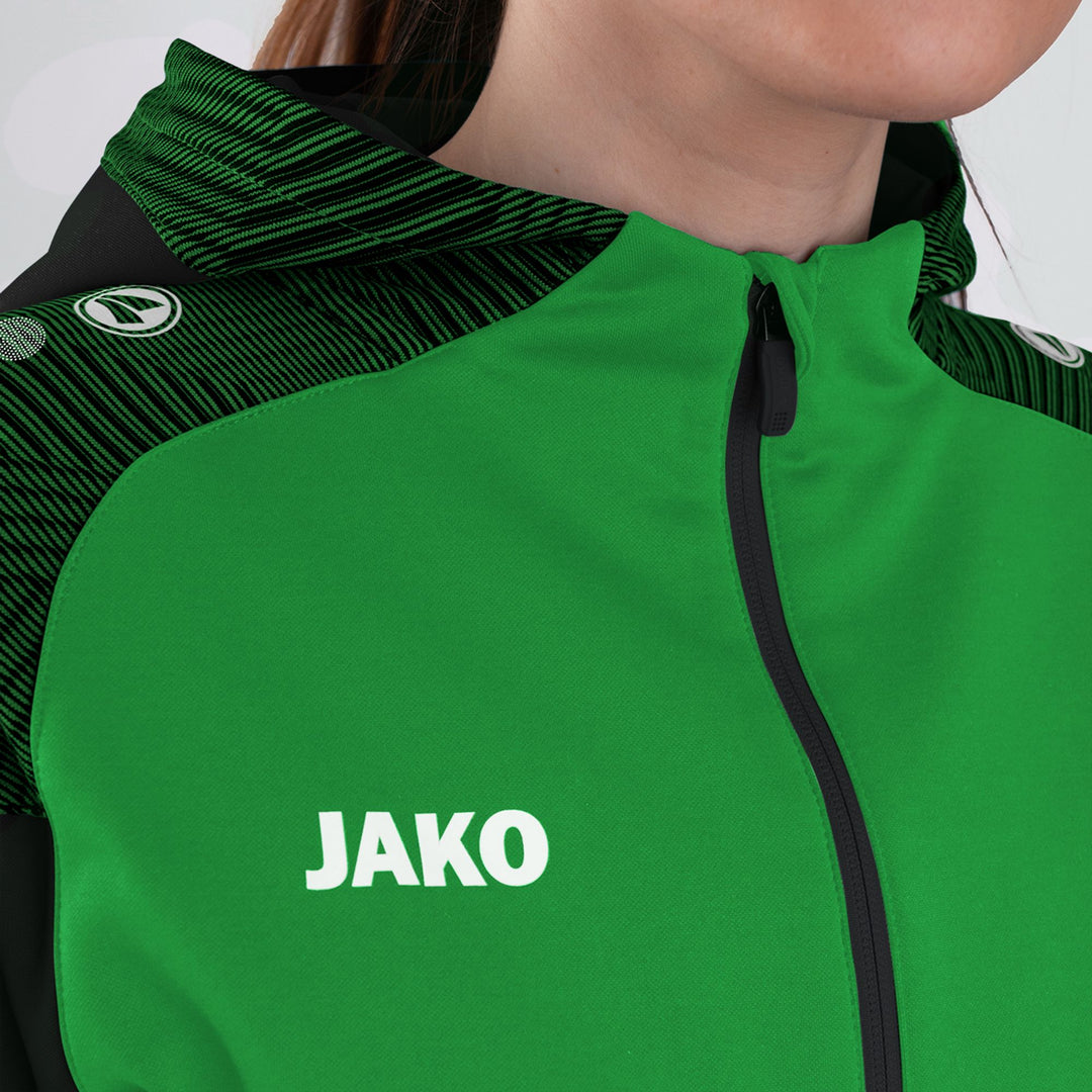 Jako Kapuzenjacke Performance - soft green/schwarz