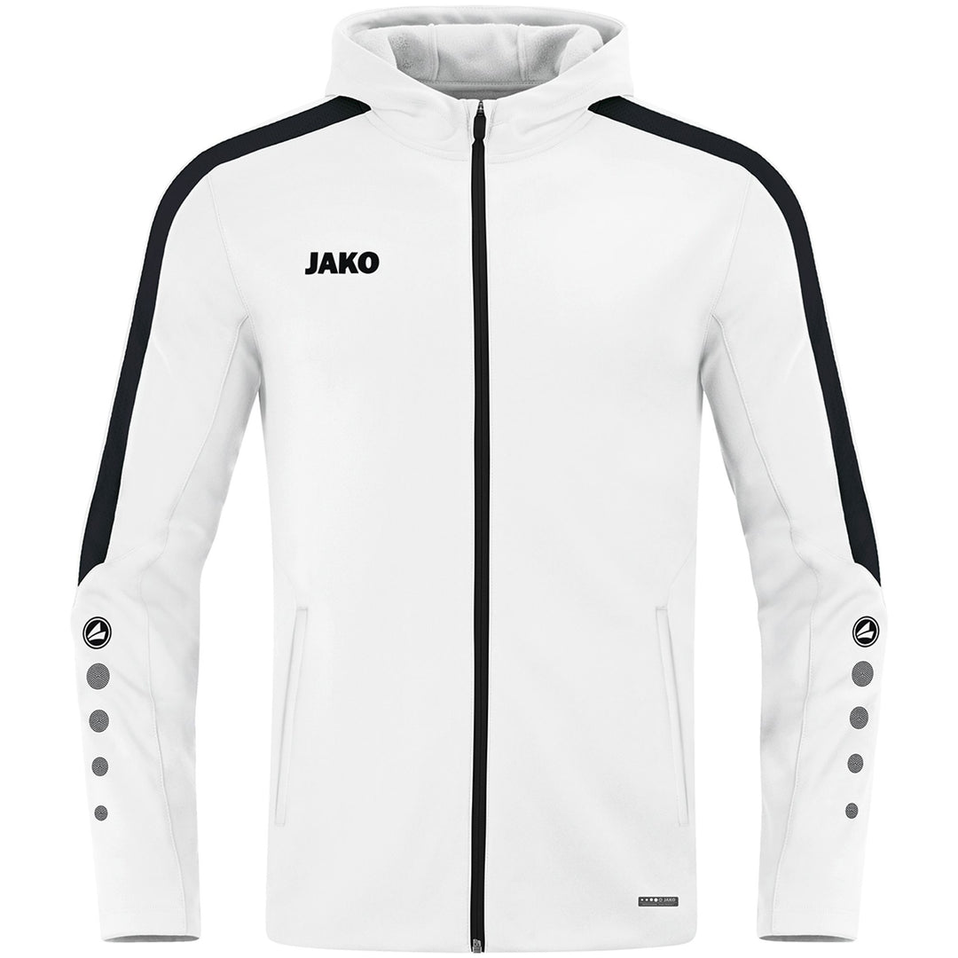 Jako Kapuzenjacke Power - weiß