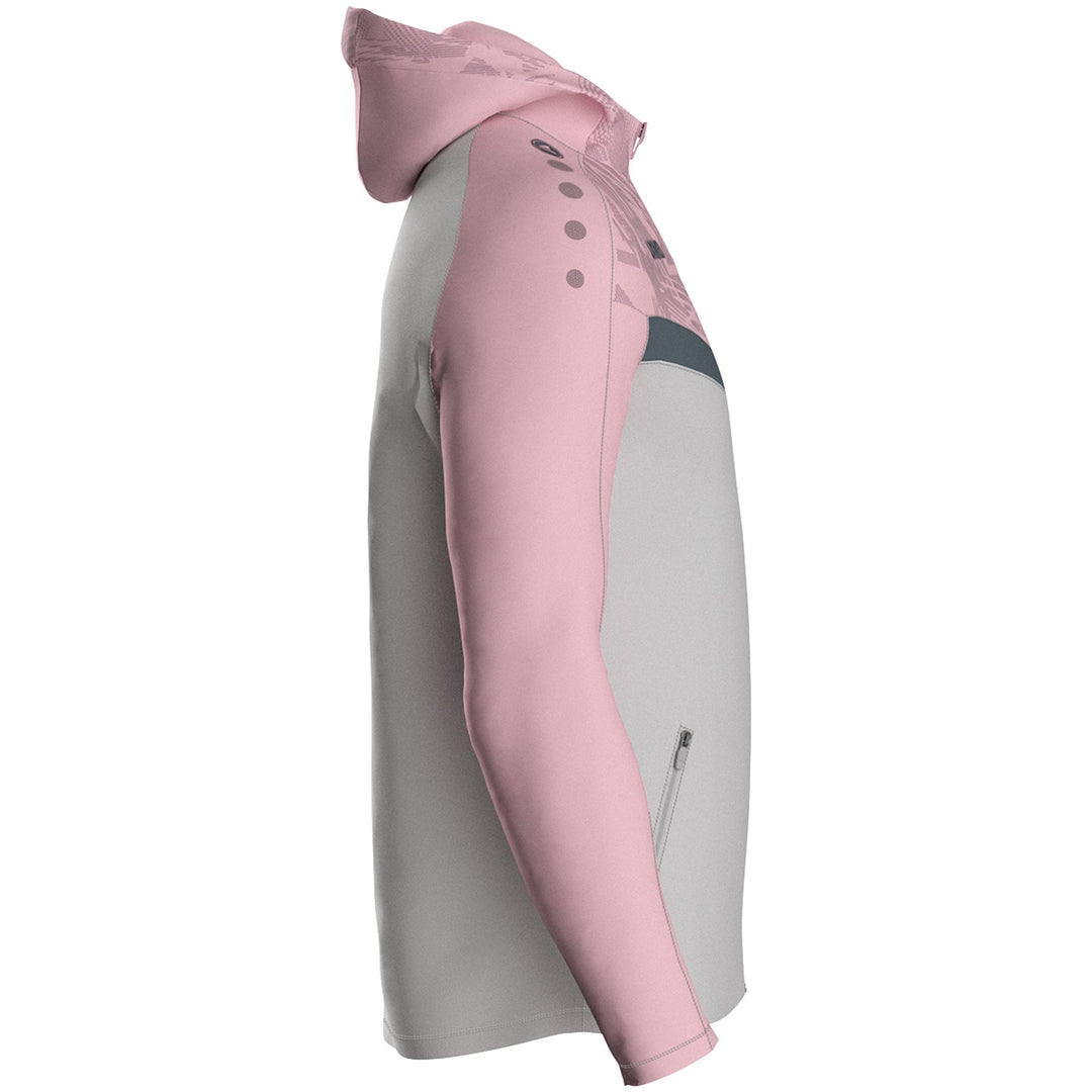 Jako Kapuzenjacke Iconic - soft grey/dusky pink/anthra light