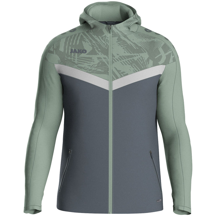 Jako Kapuzenjacke Iconic - anthra light/mintgrün/soft grey