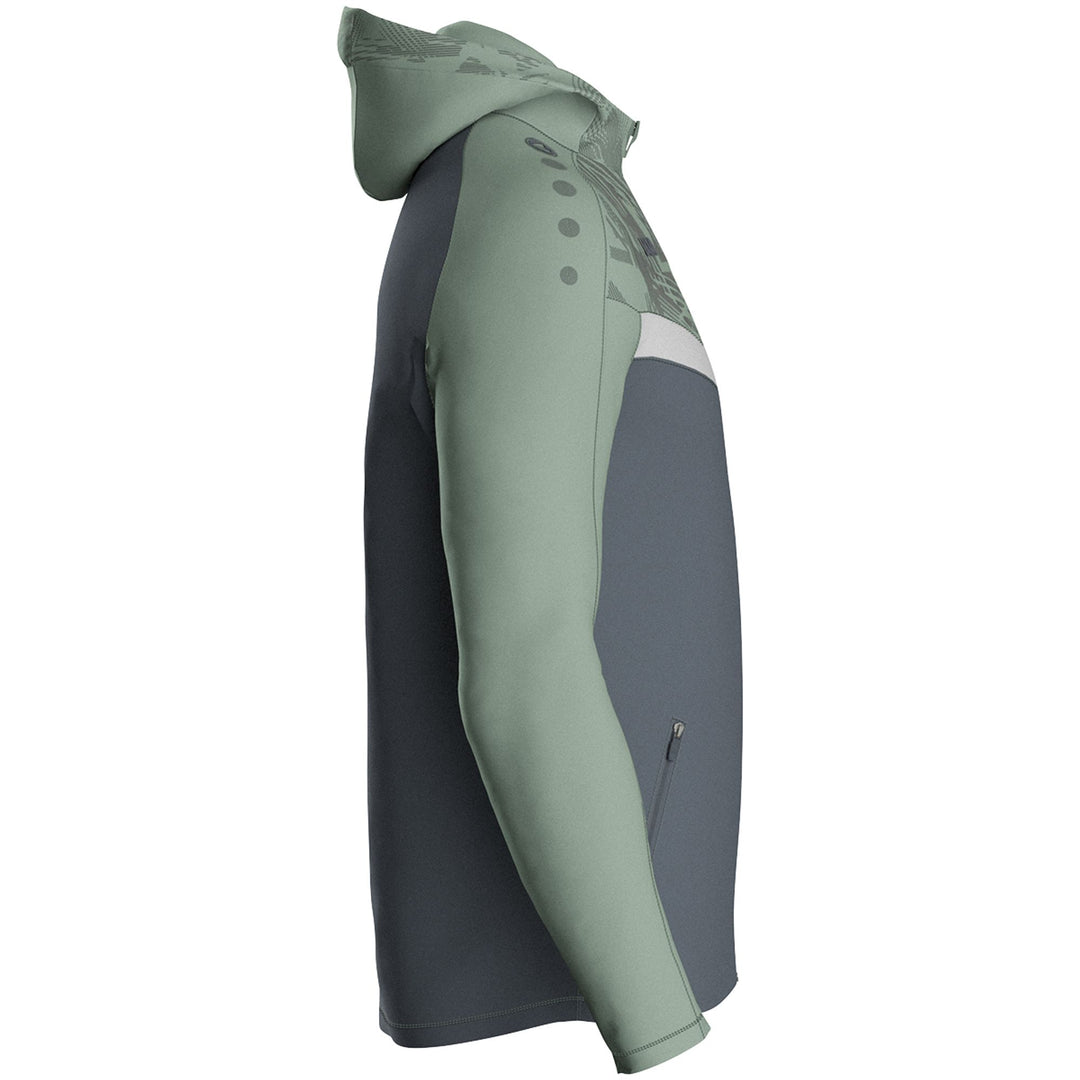 Jako Kapuzenjacke Iconic - anthra light/mintgrün/soft grey