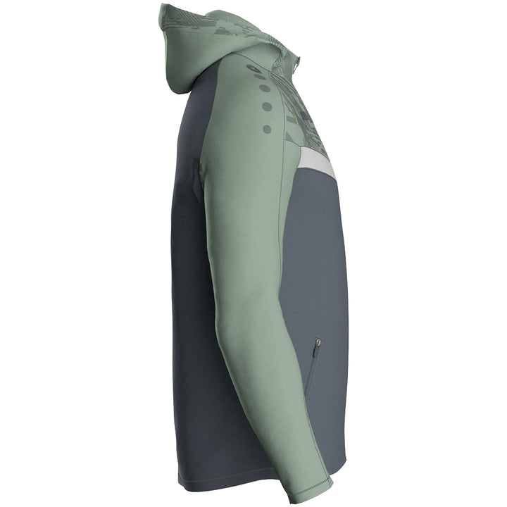 Jako Kapuzenjacke Iconic - anthra light/mintgrün/soft grey