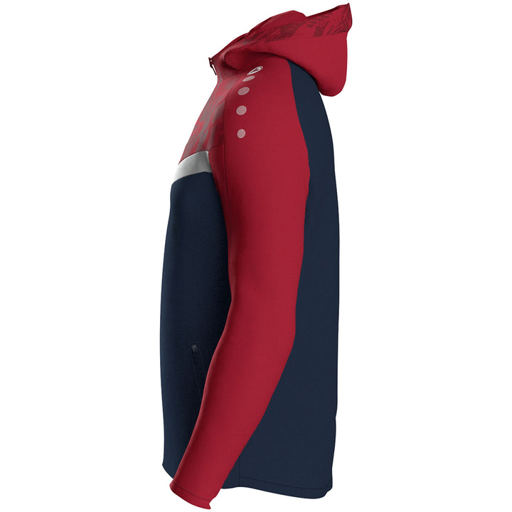 Jako Kapuzenjacke Iconic - marine/chili rot