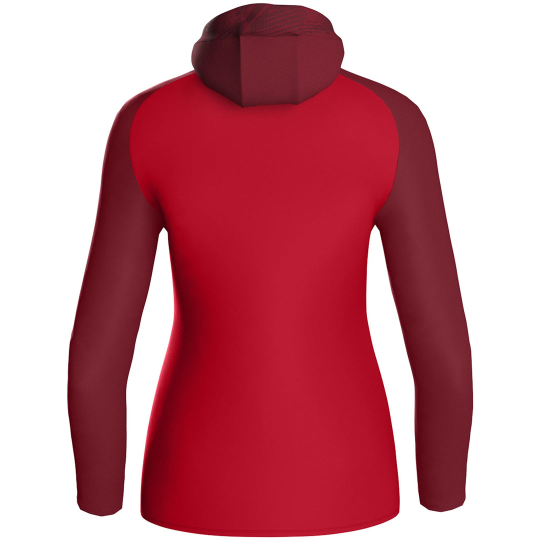 Jako Kapuzenjacke Iconic - rot/weinrot