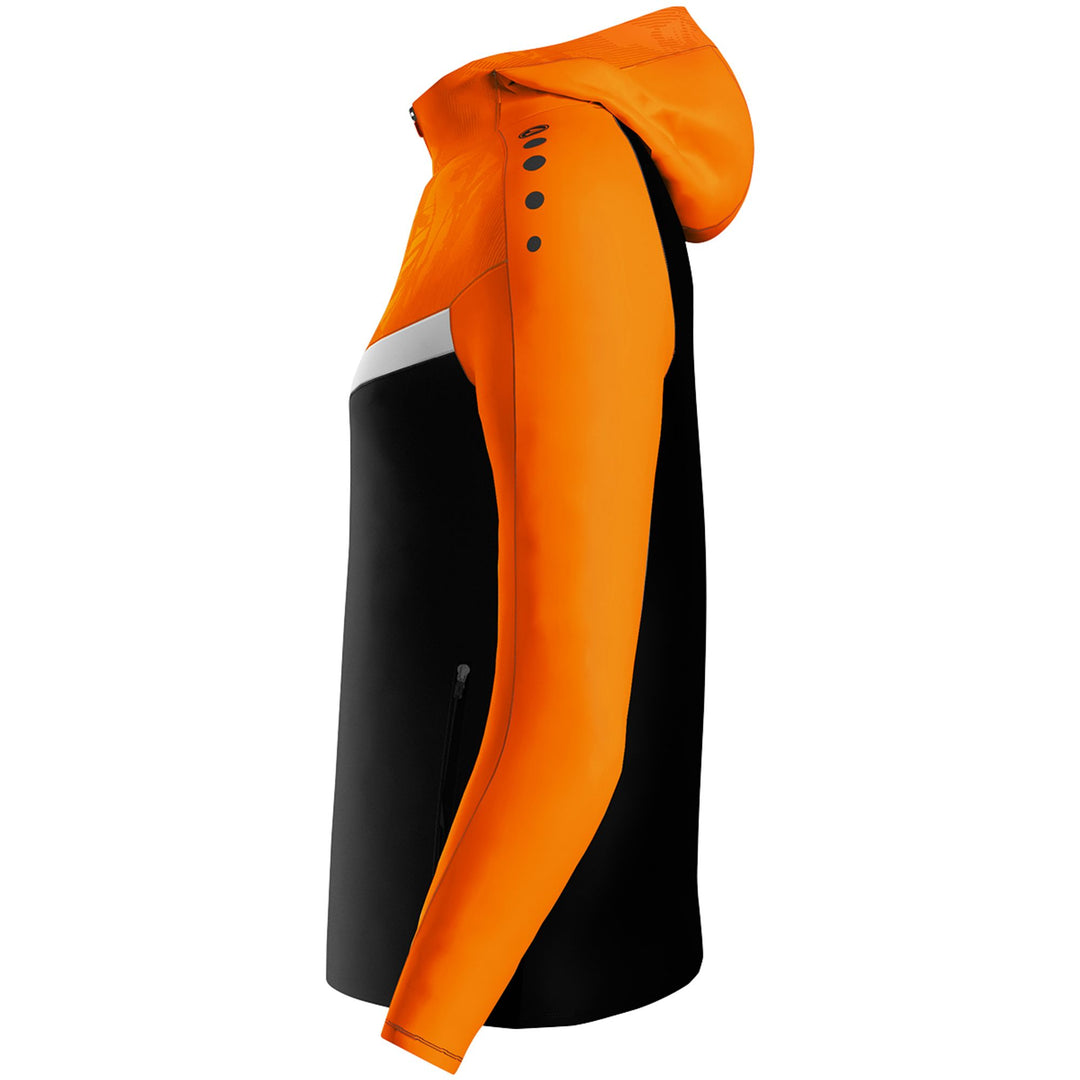 Jako Kapuzenjacke Iconic - schwarz/neonorange