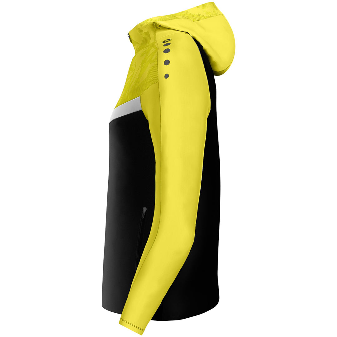 Jako Kapuzenjacke Iconic - schwarz/soft yellow