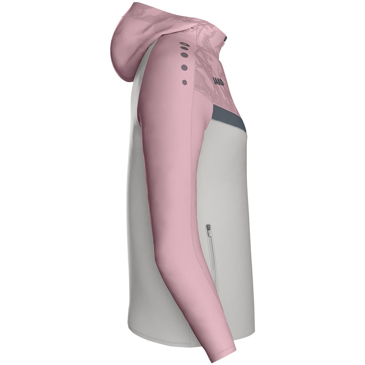 Jako Kapuzenjacke Iconic - soft grey/dusky pink/anthra light