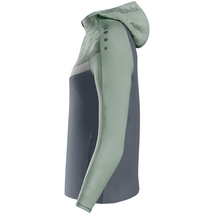 Jako Kapuzenjacke Iconic - anthra light/mintgrün/soft grey