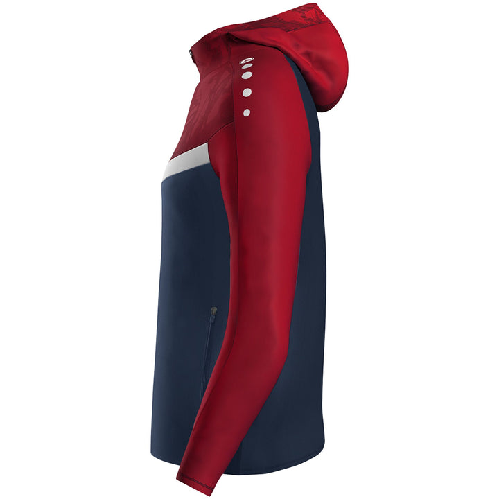 Jako Kapuzenjacke Iconic - marine/chili rot