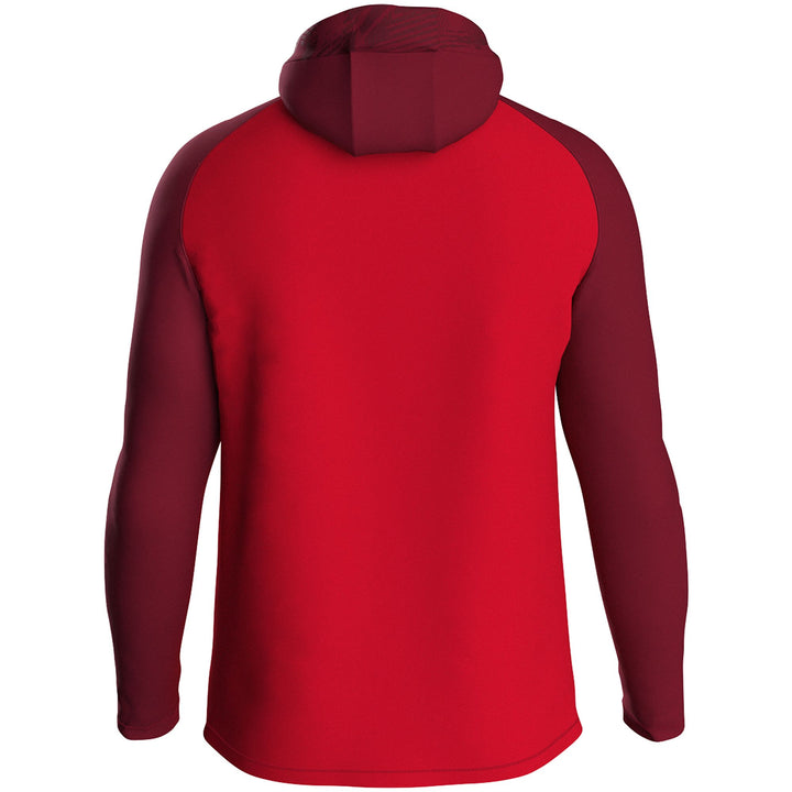 Jako Kapuzenjacke Iconic - rot/weinrot