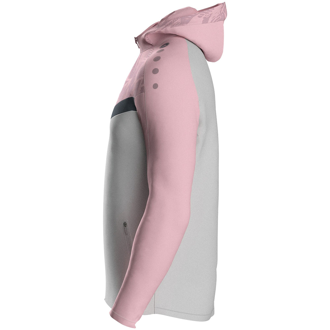 Jako Kapuzenjacke Iconic - soft grey/dusky pink/anthra light