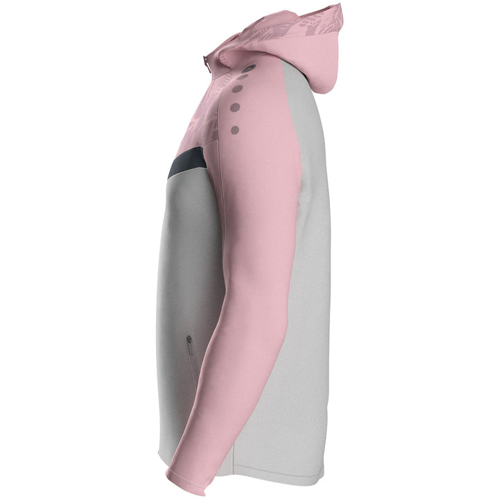 Jako Kapuzenjacke Iconic - soft grey/dusky pink/anthra light