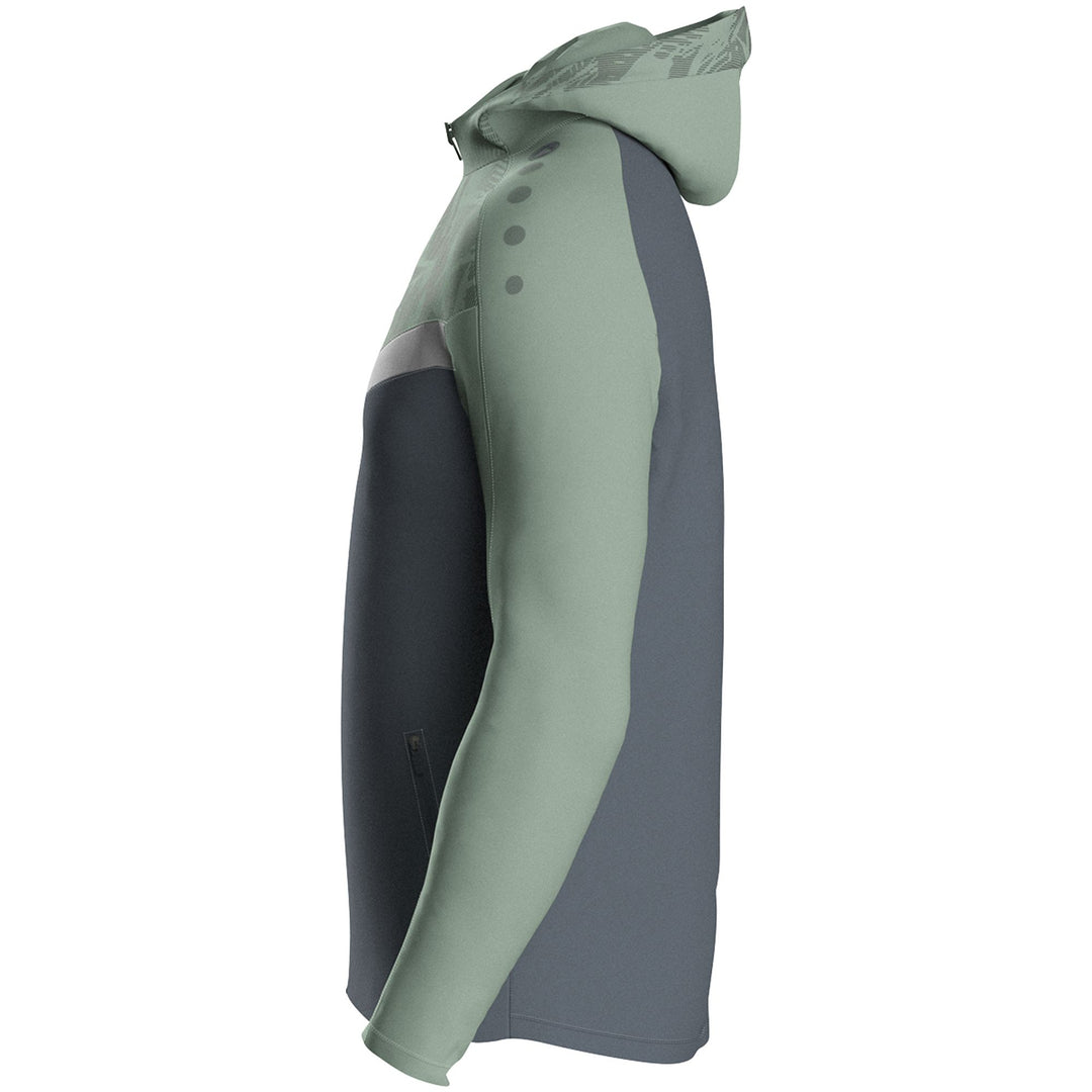 Jako Kapuzenjacke Iconic - anthra light/mintgrün/soft grey