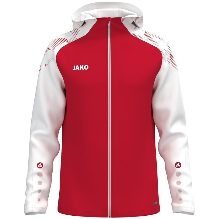 Jako Kapuzenjacke Sonic - rot/weiß