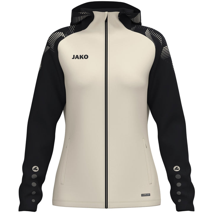 Jako Kapuzenjacke Sonic Damen - off white/schwarz