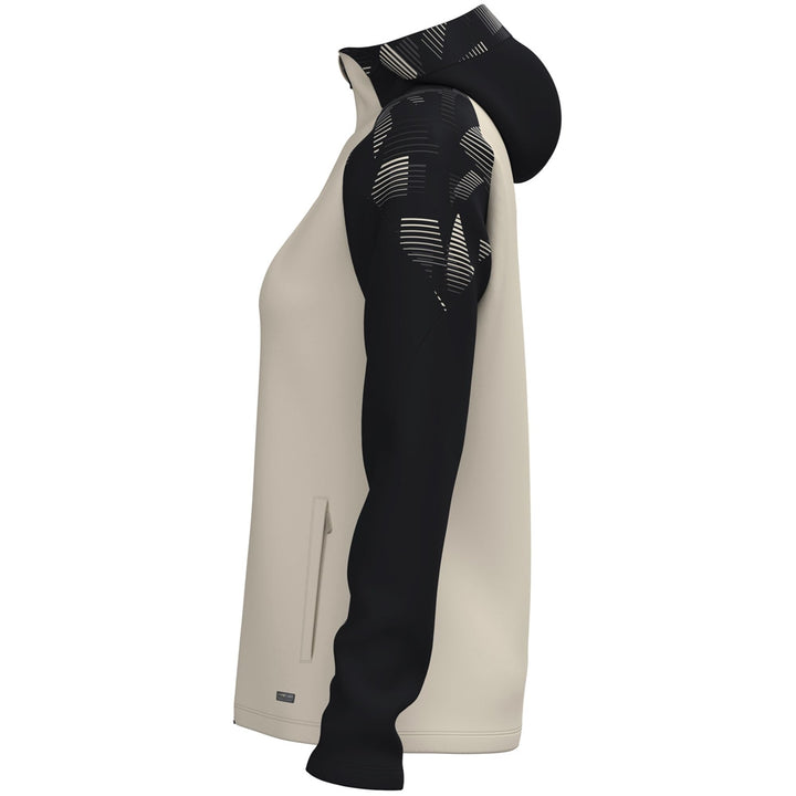 Jako Kapuzenjacke Sonic Damen - off white/schwarz