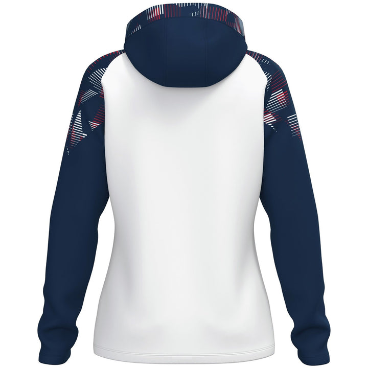 Jako Kapuzenjacke Sonic Damen - weiß/marine/rot