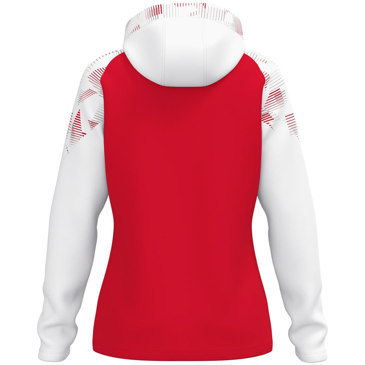 Jako Kapuzenjacke Sonic Damen - rot/weiß