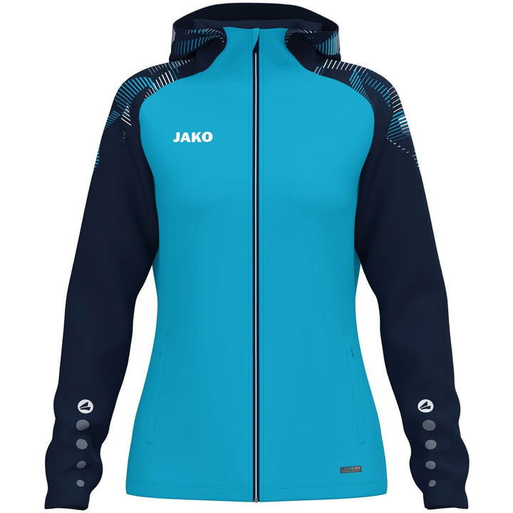 Jako Kapuzenjacke Sonic Damen - aqua/marine