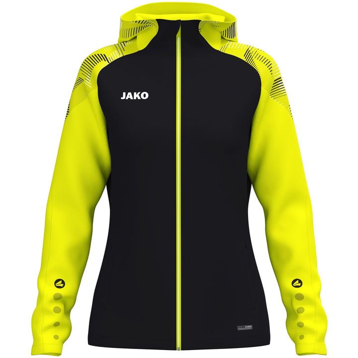 Jako Kapuzenjacke Sonic Damen - schwarz/neongelb