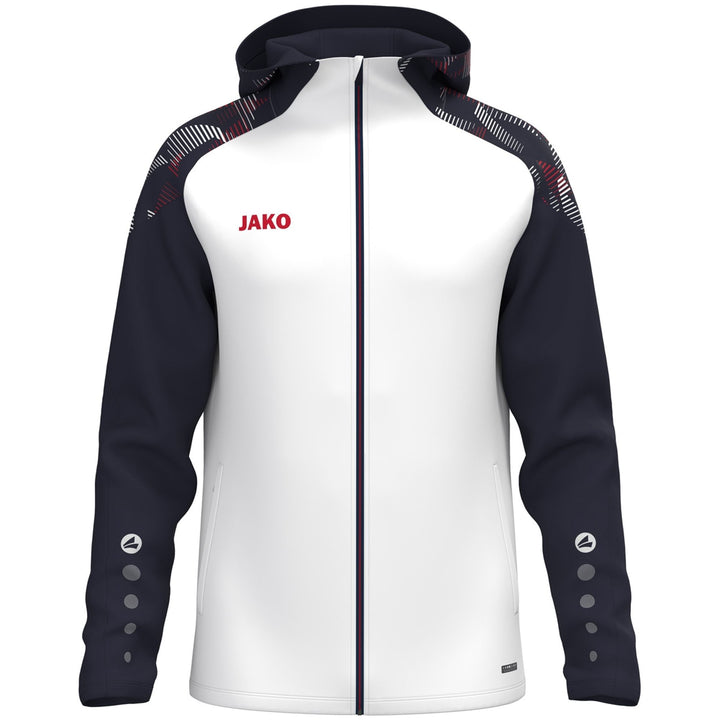 Jako Kapuzenjacke Sonic - weiß/marine/rot