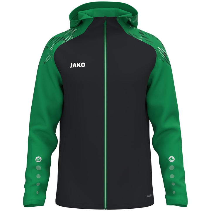 Jako Kapuzenjacke Sonic - schwarz/grün