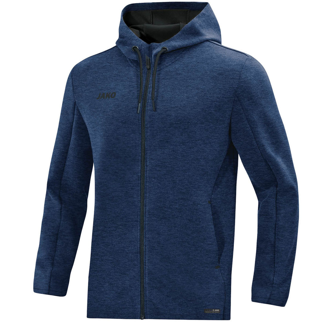 Jako Kapuzenjacke Premium Basics - marine meliert