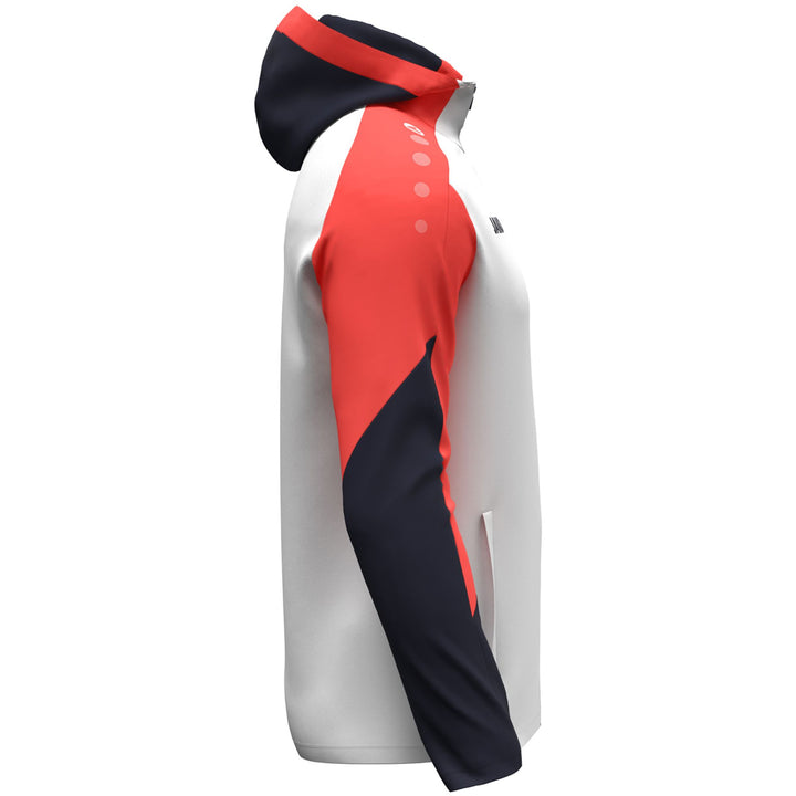 Jako Kapuzenjacke Dynamic - weiß/coral/marine