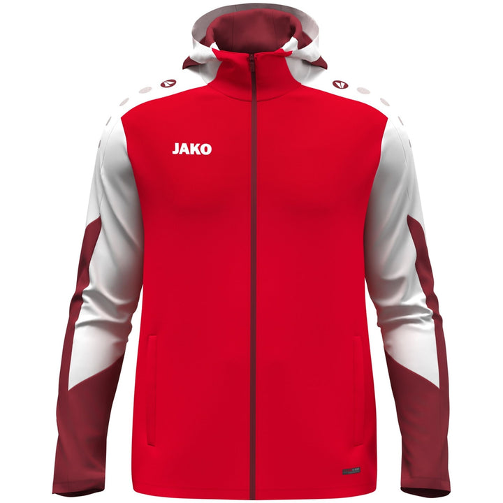 Jako Kapuzenjacke Dynamic - rot/weiß/dunkelrot