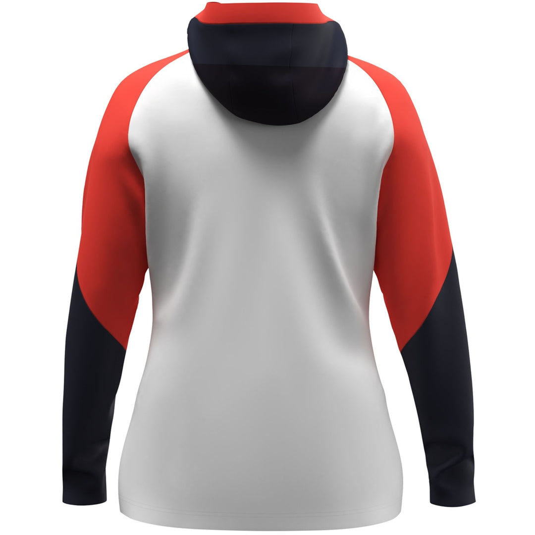 Jako Kapuzenjacke Dynamic Damen - weiß/coral/marine