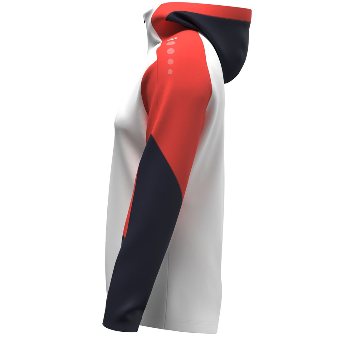 Jako Kapuzenjacke Dynamic Damen - weiß/coral/marine
