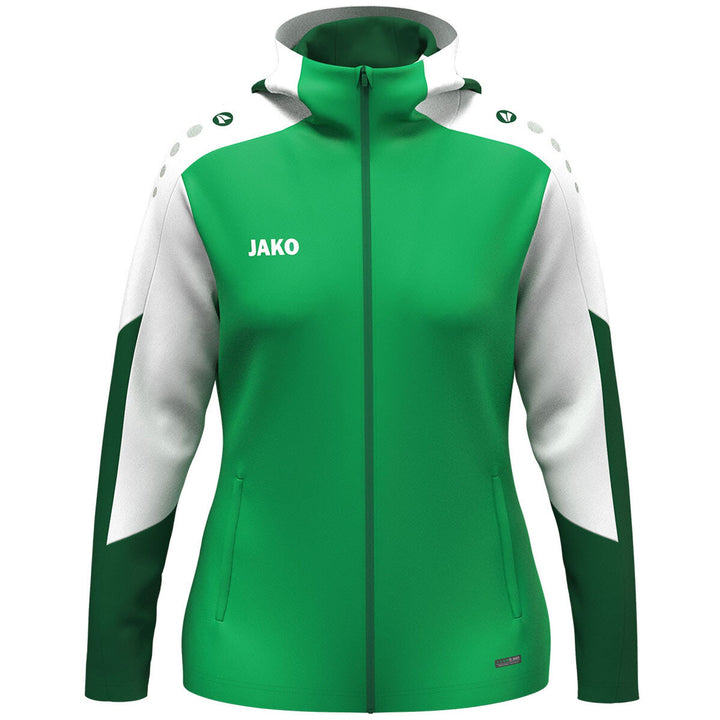 Jako Kapuzenjacke Dynamic Damen - grün/weiß/dunkelgrün