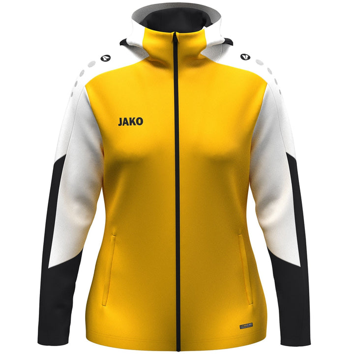 Jako Kapuzenjacke Dynamic Damen - gelb/weiß/schwarz