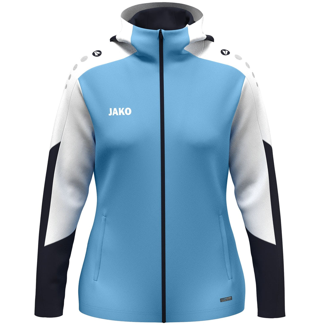 Jako Kapuzenjacke Dynamic Damen - skyblue/weiß/marine