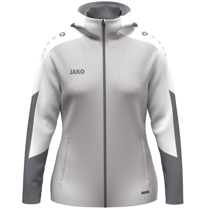 Jako Kapuzenjacke Dynamic Damen - hellgrau/weiß/grau