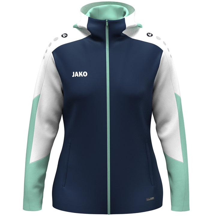 Jako Kapuzenjacke Dynamic Damen - marine/weiß/minze