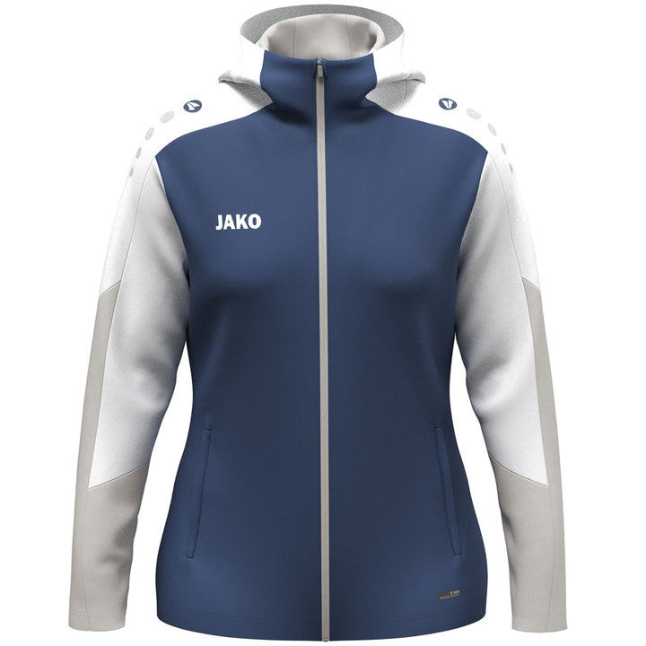 Jako Kapuzenjacke Dynamic Damen - nachtblau/weiß/hellgrau