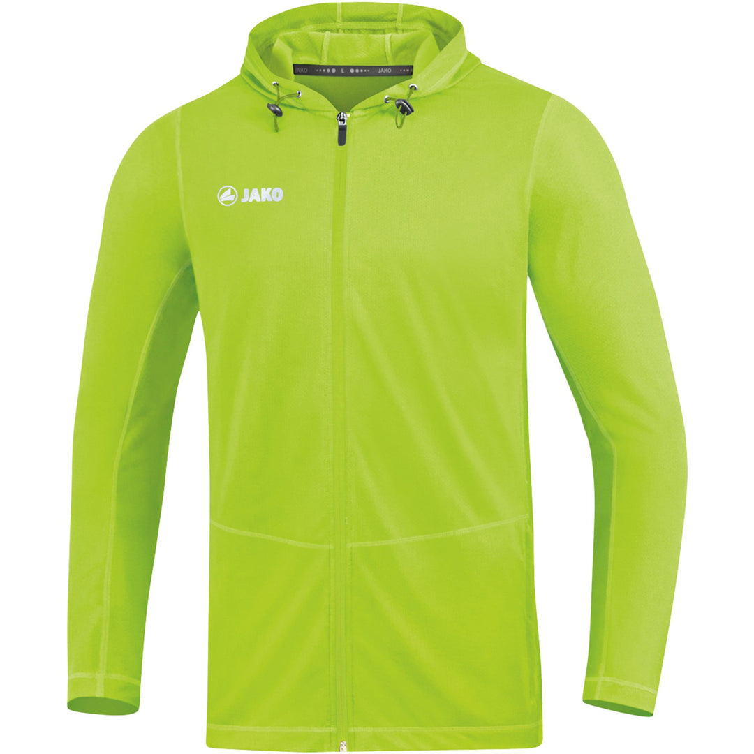 Jako Kapuzenjacke Run 2.0 - neongrün