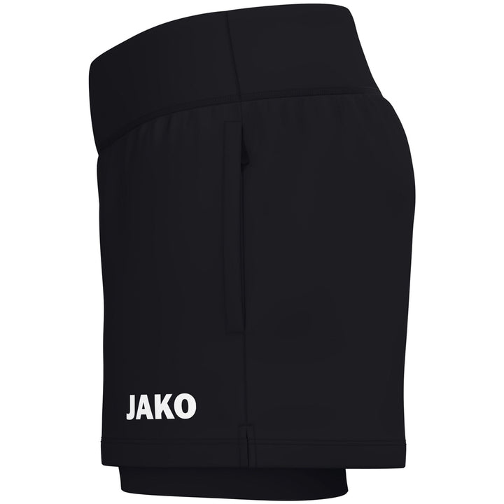 Jako 2-In-1 Short One Damen - schwarz