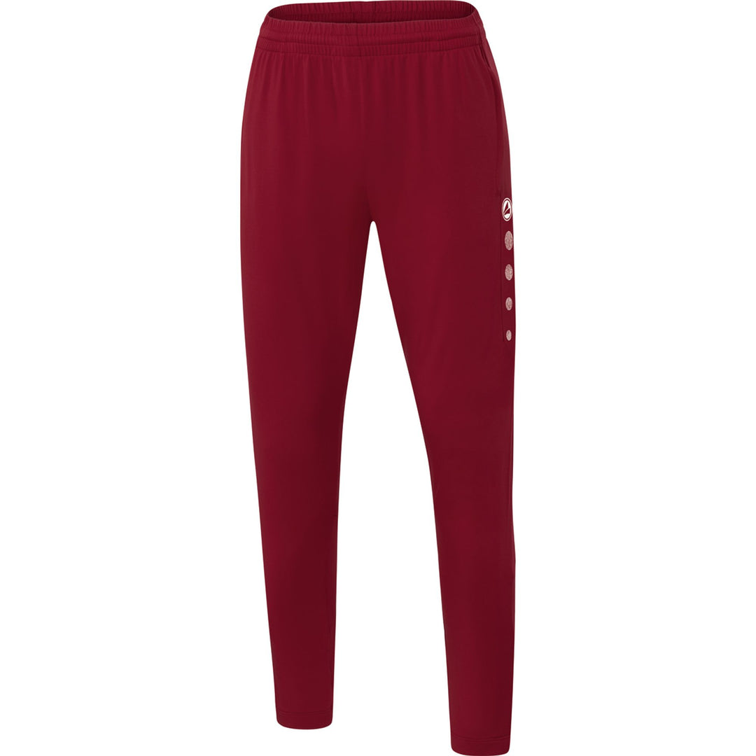 Jako Trainingshose Premium Damen - weinrot