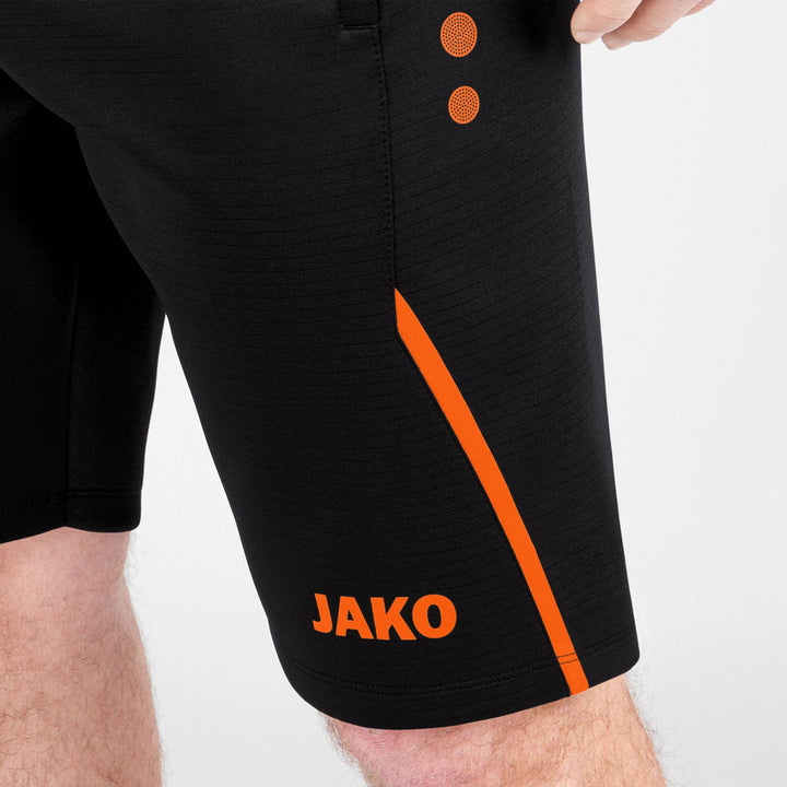 Jako Trainingsshort Challenge - schwarz/neonorange