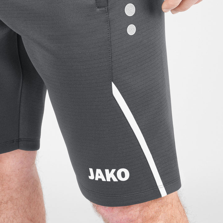 Jako Trainingsshort Challenge - anthra light/weiß