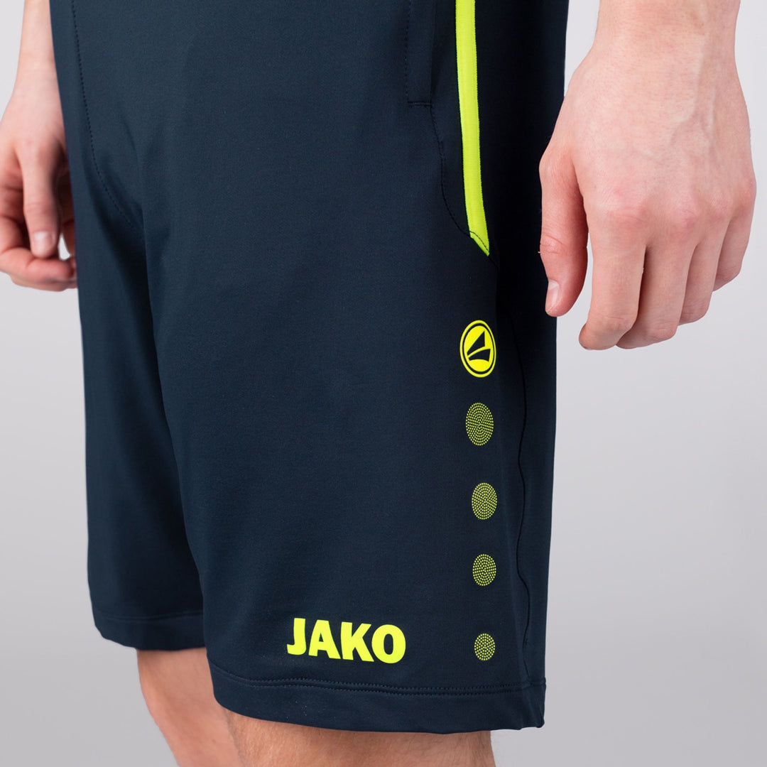 Jako Trainingsshort Allround - marine/neongelb