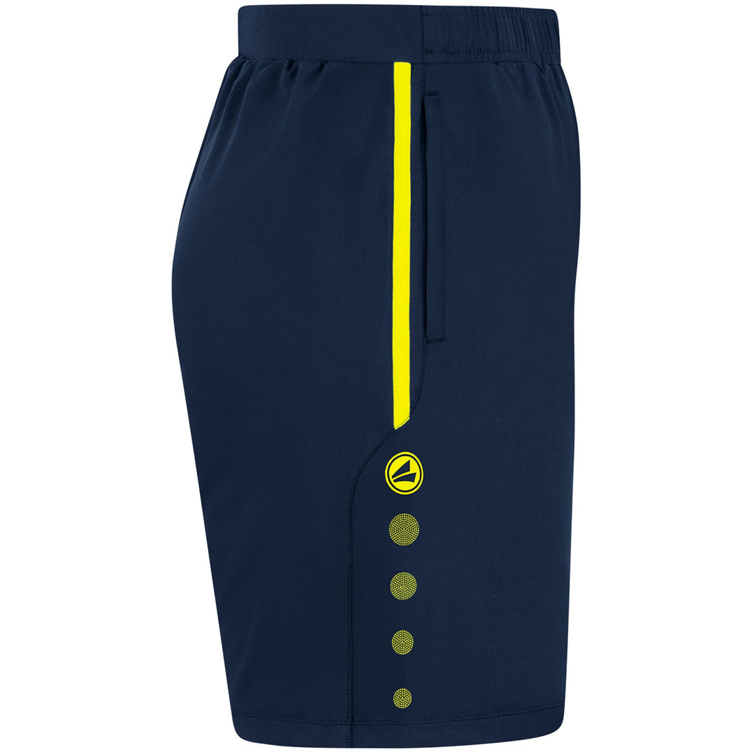 Jako Trainingsshort Allround - marine/neongelb
