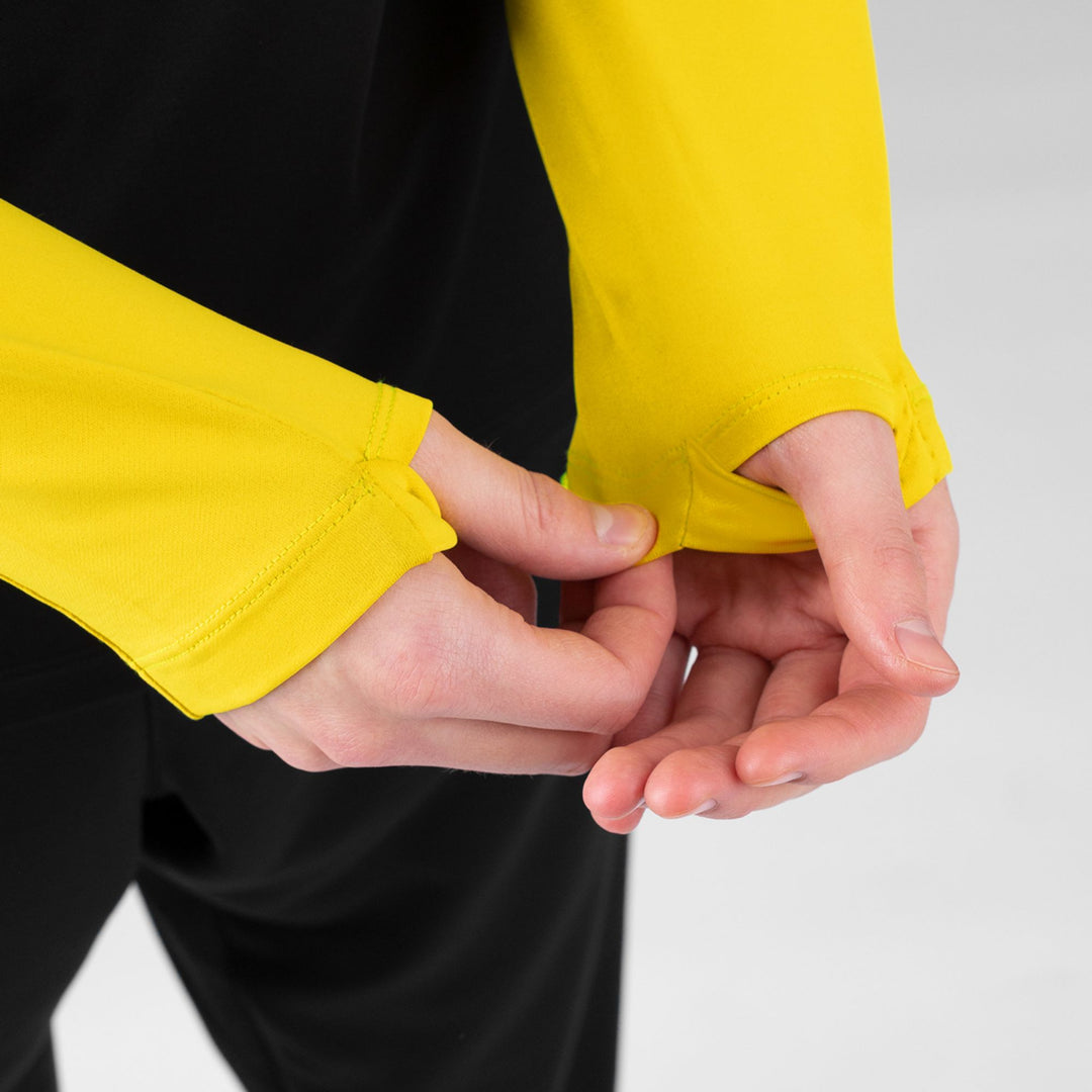 Jako Ziptop Performance - schwarz/soft yellow