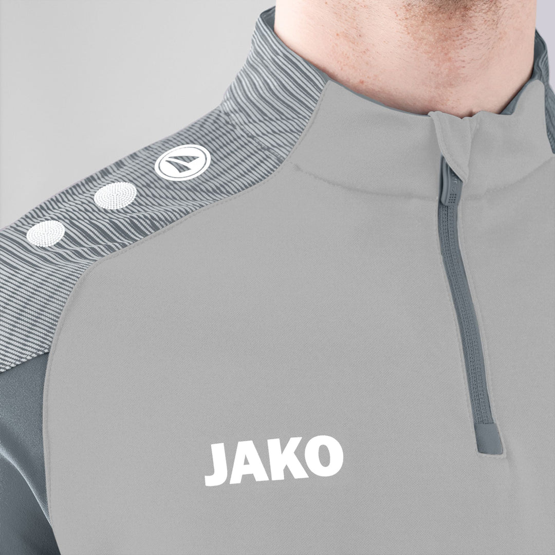 Jako Ziptop Performance - soft grey/steingrau