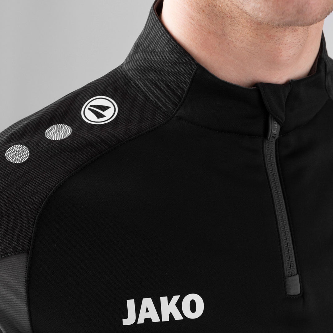 Jako Ziptop Performance - schwarz/anthra light