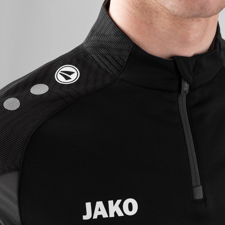 Jako Ziptop Performance - schwarz/anthra light