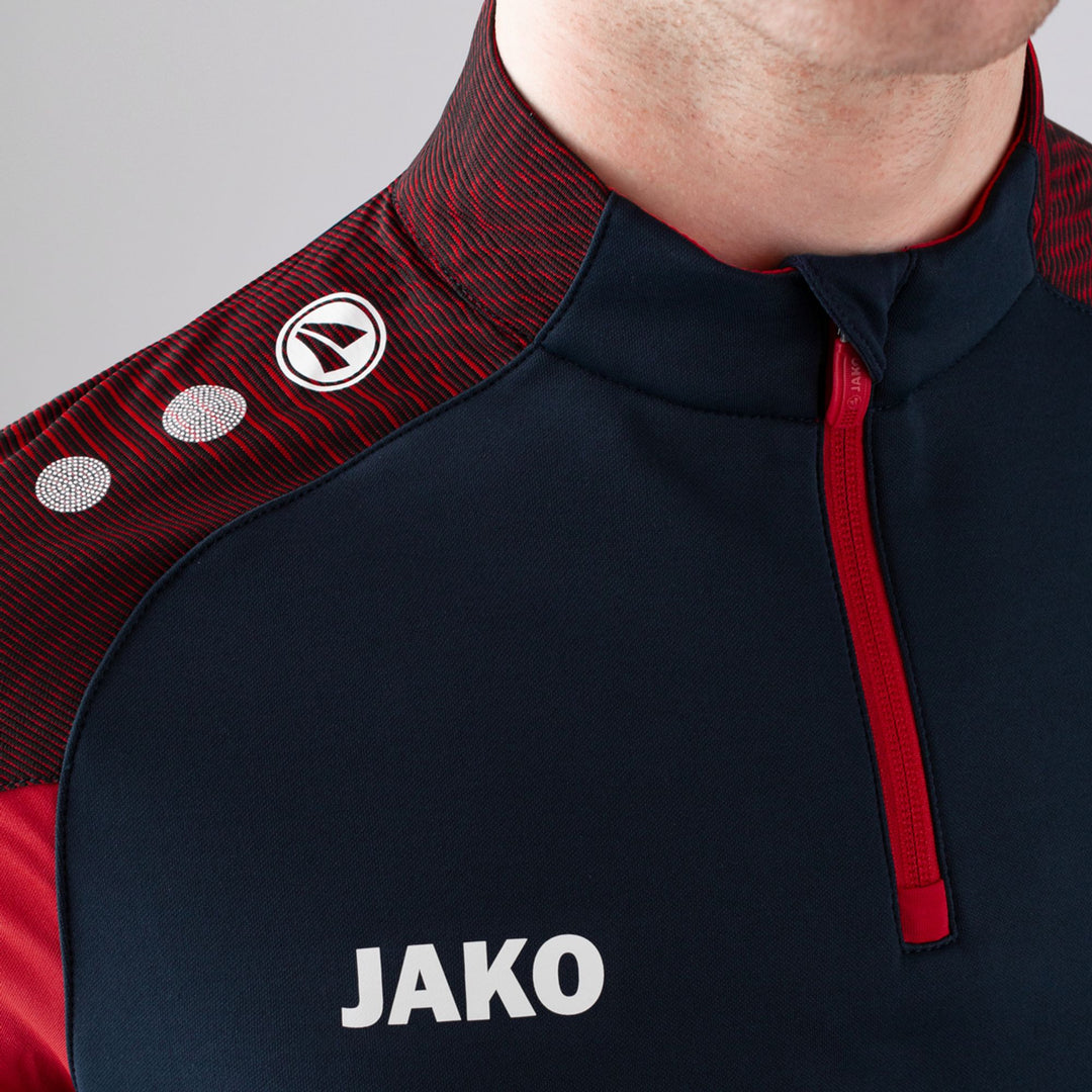 Jako Ziptop Performance - marine/rot